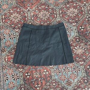 Vince Leather Mini Skirt